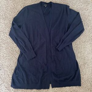 Women's Navy Blue Cardigan Sweater